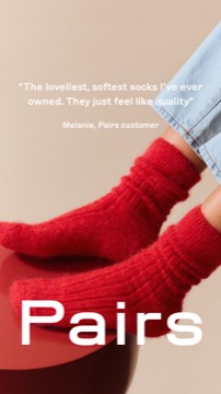 Ad 194 | Image | Static | alpaca bed socks | legs with red alpaca ribbed bed socks with PR text overlay | none | OG
