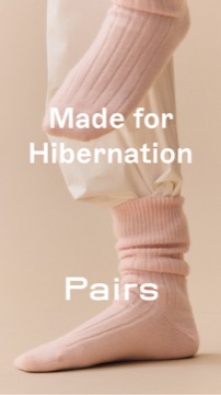 Ad 195 | Image | Static | merino bed socks | pink merino bed socks over cream trousers with PR text overlay | none | OG
