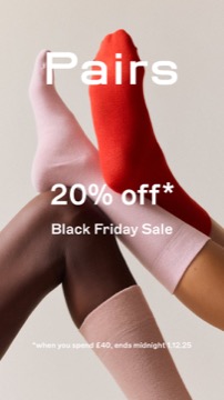 Ad 214 | Image | Static | bamboo socks | three legs wearing red and pink bamboo socks with PR text overlay | offer | OG